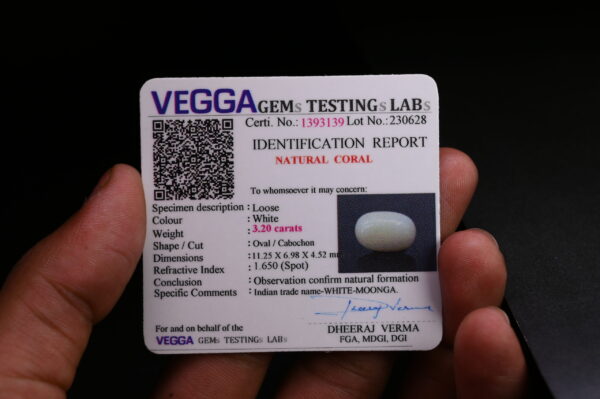 White Moonga 3.20 CARAT - Image 3